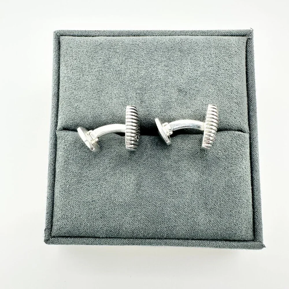 David Yurman Royal Cord Cufflinks w/ Black Diamonds - RARE